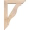 Ekena Millwork Funston Traditional Smooth Bracket w/ Offset Brace, Douglas Fir, 5 1/2"W x 22"D x 30"H BKT0604X22X30FST01SDF - alternate 2